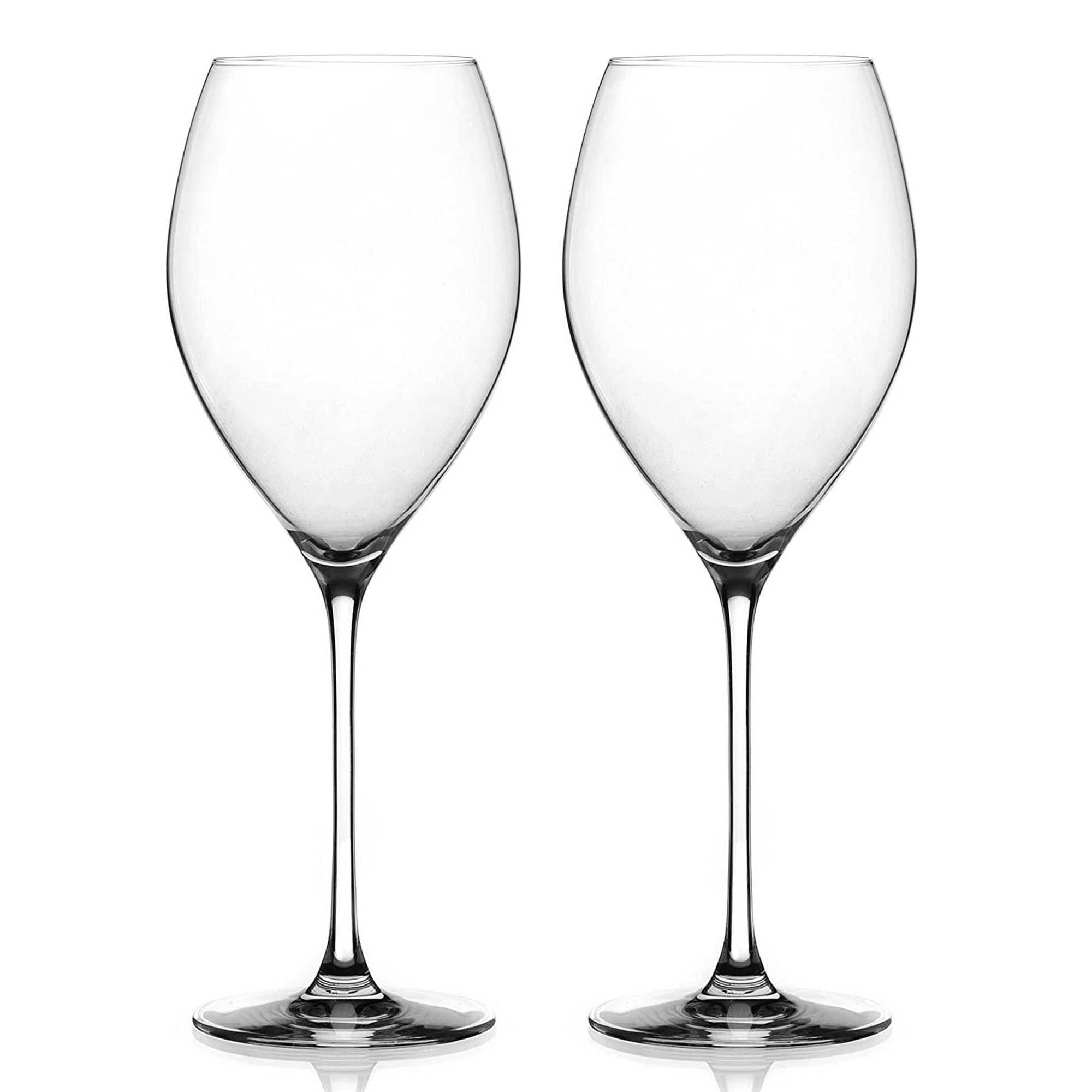 Neo Crystal Red Wine Glasses Set Of 2 Diamante Home