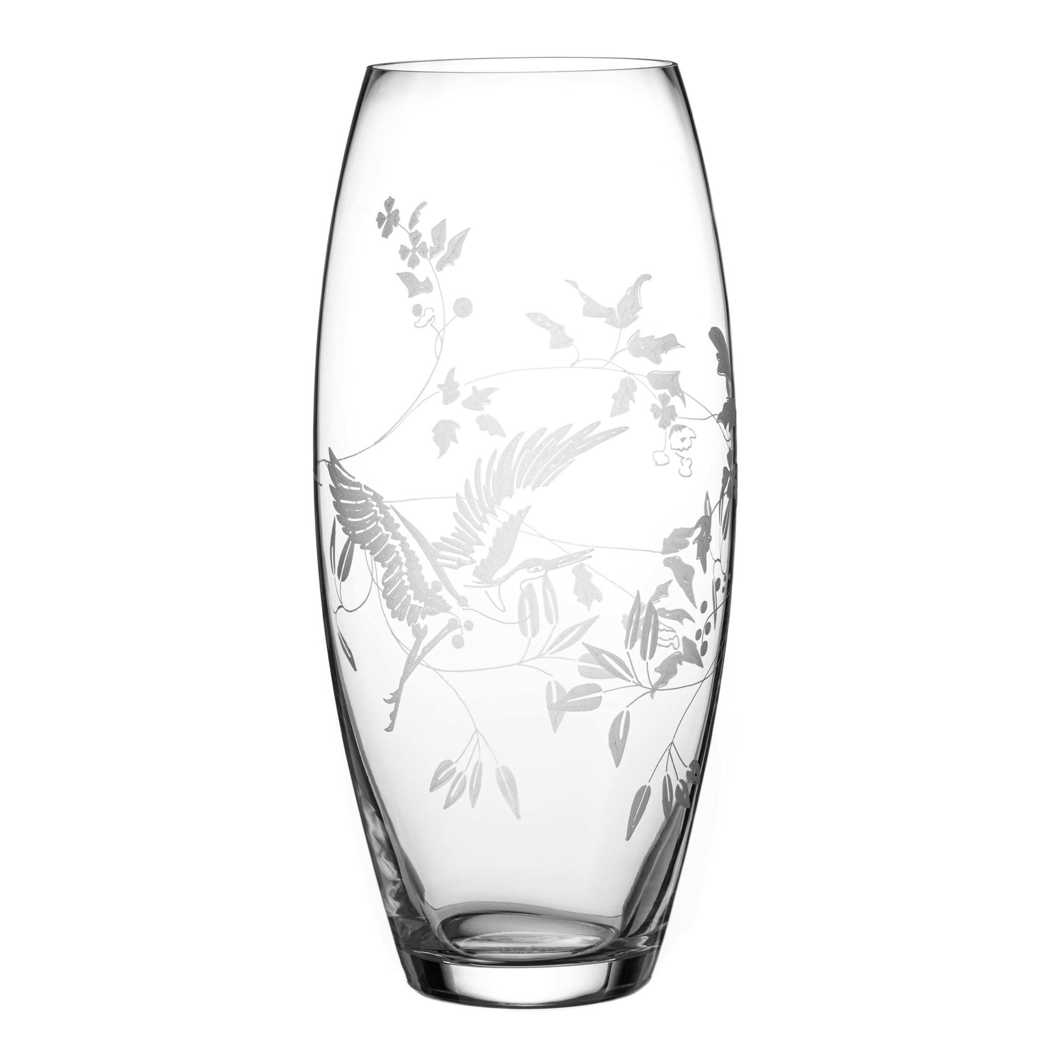 Flying Heron Barrel Vase - 30cm | Diamante Home